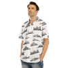 City Skylines Print Men's Hawaiian Shirt With Button Closure - kayzers