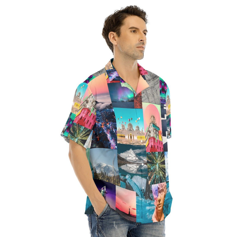 The Tourist Men's Hawaiian Shirt With Button Closure - kayzers