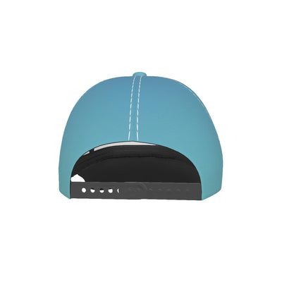 Striped Ombre Print Peaked Cap