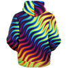 Colorful Waves Sporty Graphic Psychedelic Strokes Dmt Lsd Microfleece Zip Up Hoodie - kayzers
