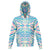 Abstract Liquid Psychedelic Festival Holographic Hoodie Zip Up