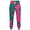 Pink Green Paint Splash Psychedelic Pop Art Waves Swirls Twirl Bright Colors Lsd Dmt Unisex Fashion Joggers - kayzers