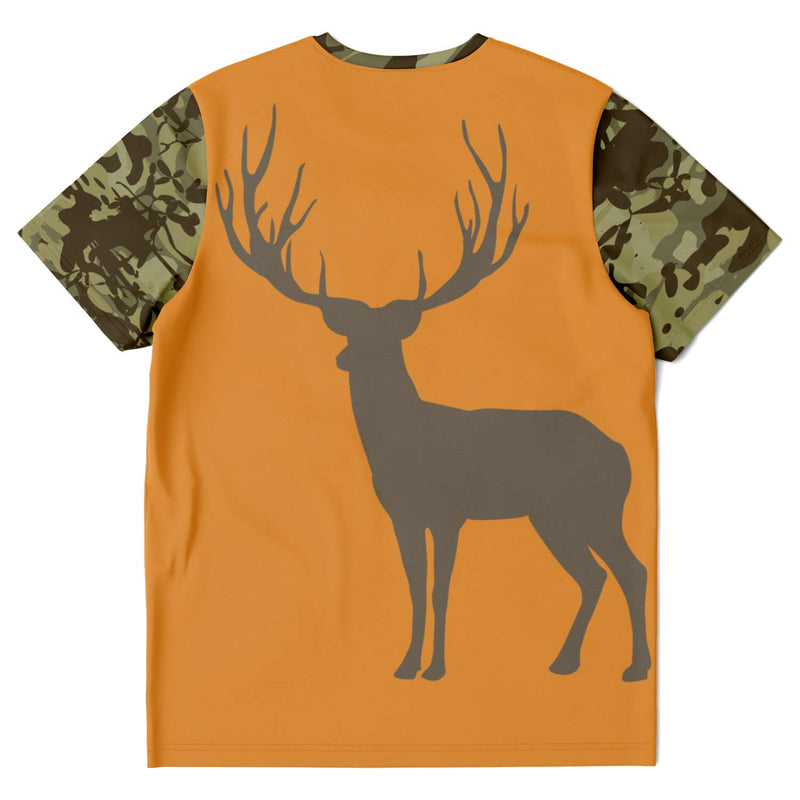 Reindeer Camouflage Unisex T-shirt - Orange - kayzers