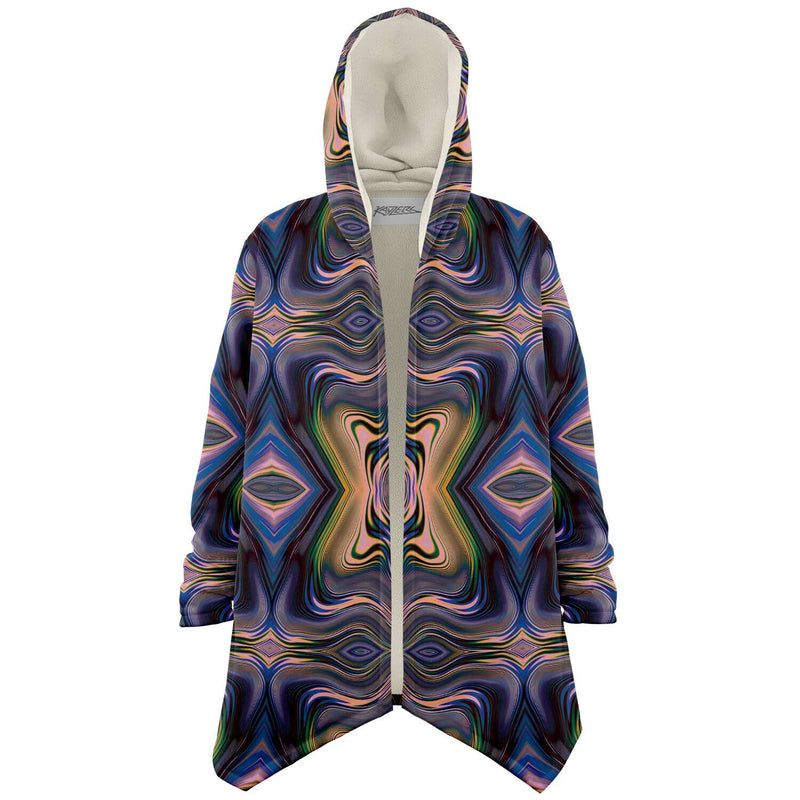 Abstract Liquid Waves Cells Painting Trippy Unisex Cloak - kayzers
