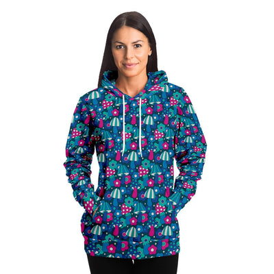 Athletic Magic Mushrooms Psychedelic Shrooms Unisex Pullover Hoodie With Stretch - kayzers