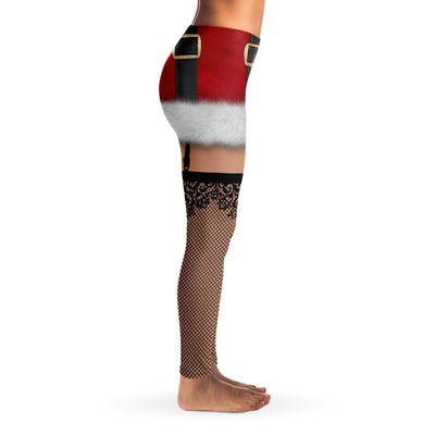 Naughty Santa Leggings, Sexy Christmas Leggings - kayzers