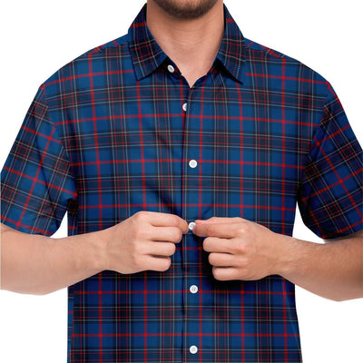 Navy Blue Check Plaid Pattern Shirt - kayzers