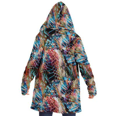 Colorful Abstract Art Animal Print Fleece Cloak