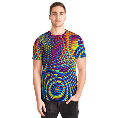Psychedelic Fractals Spirals Festival EDM DMT LSD Men Women T-shirt - kayzers