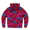 Colorful Animal Leopard Print MicroFleece Unisex Zip Up Hoodie