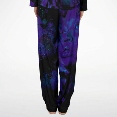 Purple Violet Beautiful Lady Sleepwear 2 Pc Matching Pajamas Set - kayzers