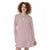 Little Piglet Pink Badger Print Women's Raglan Sleeve Dress