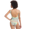 Ombre Holographic Print One Piece Swimsuit - kayzers