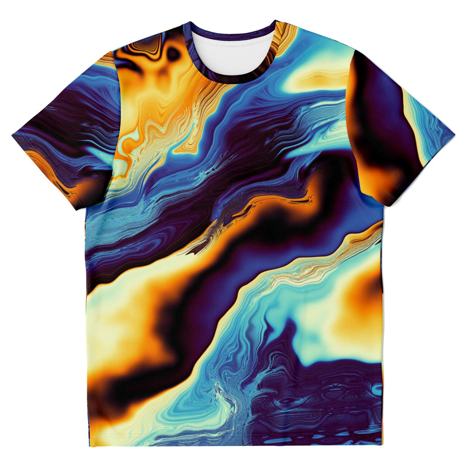Abstract Art Marble Pattern Mosaic Psychedelic Unisex T-shirt - kayzers