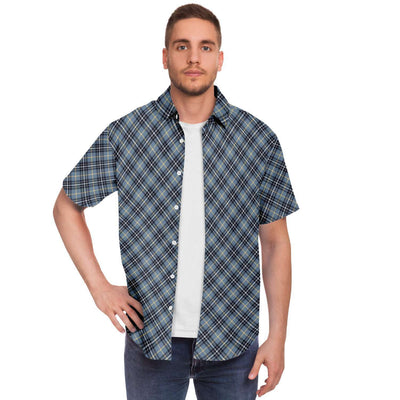 Gray Checks Plaid Pattern Shirt - kayzers