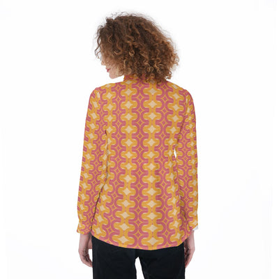 Retro 60's 70's Hipster Pattern Women's Shirt