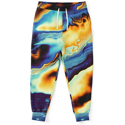 Abstract Art Marble Pattern Mosaic Psychedelic Men Women Joggers - kayzers