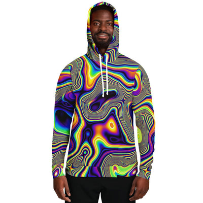 Psychedelic Glitch Liquid Waves Abstract Alien Dmt Lsd Pullover Hoodie - kayzers
