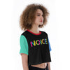 Noice Print Cropped T-Shirt, Nooice Crop Top, Nice Crop Top, Noice Slang Nice Crop Top