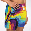 Abstract Colorful Fractals Psychedelic Twirl Festival Swim Trunks, Swim Shorts, Surf Shorts - kayzers