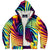 Psychedelic Fractal Spirals Optical Illusion LSD Dmt Microfleece Zip Up Hoodie - kayzers