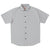 White Geometric Floral Print Men's Short Sleeve Button Down Shirt - kayzers