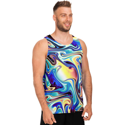 Psychedelic Liquid Waves Abstract Alien Dmt Lsd Tank Top - kayzers