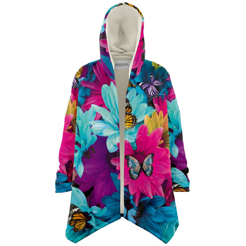 Floral Butterfly Colorful Print Unisex Cloak - kayzers