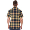 Black And Yellow Check Plaid Pattern Men's Shirt - kayzers