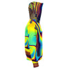 Sporty Abstract Paint Liquid Ripple Waves Texture Graphic Psychedelic Zip Up Hoodie - kayzers