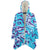 Blue Purple Camo Style Animal Print Unisex Cloak, Urban Camo Liquid Leopard Design Unisex Cloak - kayzers