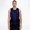 Blue Alien Basketball Jersey, Sweat Wicking Mesh Fabric Tank Top - kayzers