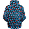 Blue Cubes And Red Balls Geometric 3D Space Unisex Men Women Fleece Zip Up Hoodie - kayzers