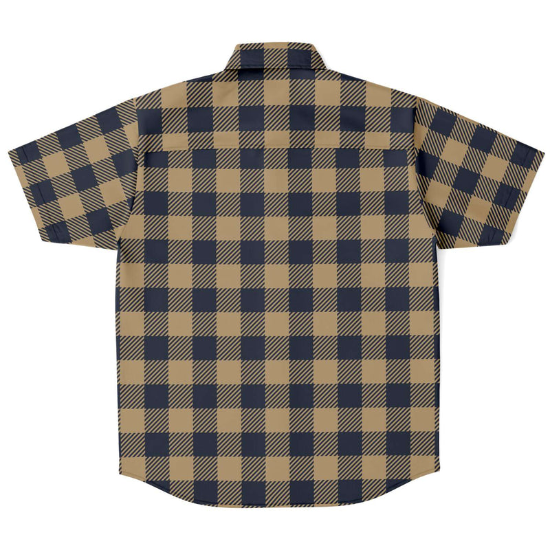 Tortilla Brown Check Plaid Pattern Shirt - kayzers