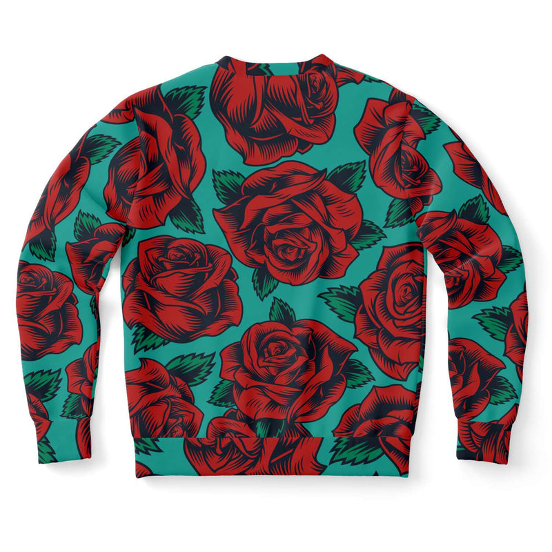 Roses Print Unisex Sweatshirt - kayzers