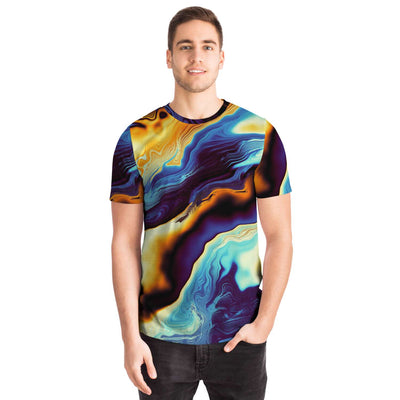 Abstract Art Marble Pattern Mosaic Psychedelic Unisex T-shirt - kayzers