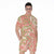Coral Pink Camo Camouflage Print Men's Rompers, Abstract Liquid Pattern Men's Rompers