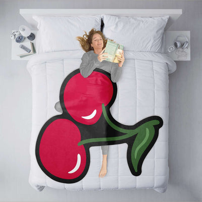 Cherries Shaped Luxury Blanket - kayzers