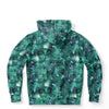 Faded Emerald Green Abstract Galaxy Marble Print Unisex Pullover Hoodie - kayzers