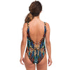 Abstract Art Forest Floral Animal Print One Piece Swimsuit