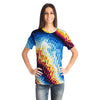 Colorful Abstract Marble Pattern Psychedelic Trippy Dmt Lsd Edm Liquid Beach Unisex Tshirt - kayzers