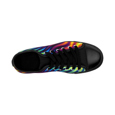 Psychedelic Liquid Waves Abstract Marble Pattern Sneakers - kayzers