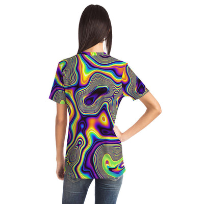 Abstract Fractals Psychedelic Cells Dmt Lsd Trippy Paint T-shirt - kayzers