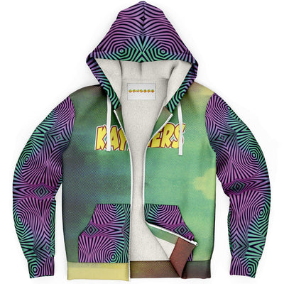 Hypnotic Trippy Psychedelic Funky Optical Illusion Hoodie Zip Up