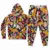 Leopard Floral Hoodie And Joggers Matching 2 Pc Set - kayzers