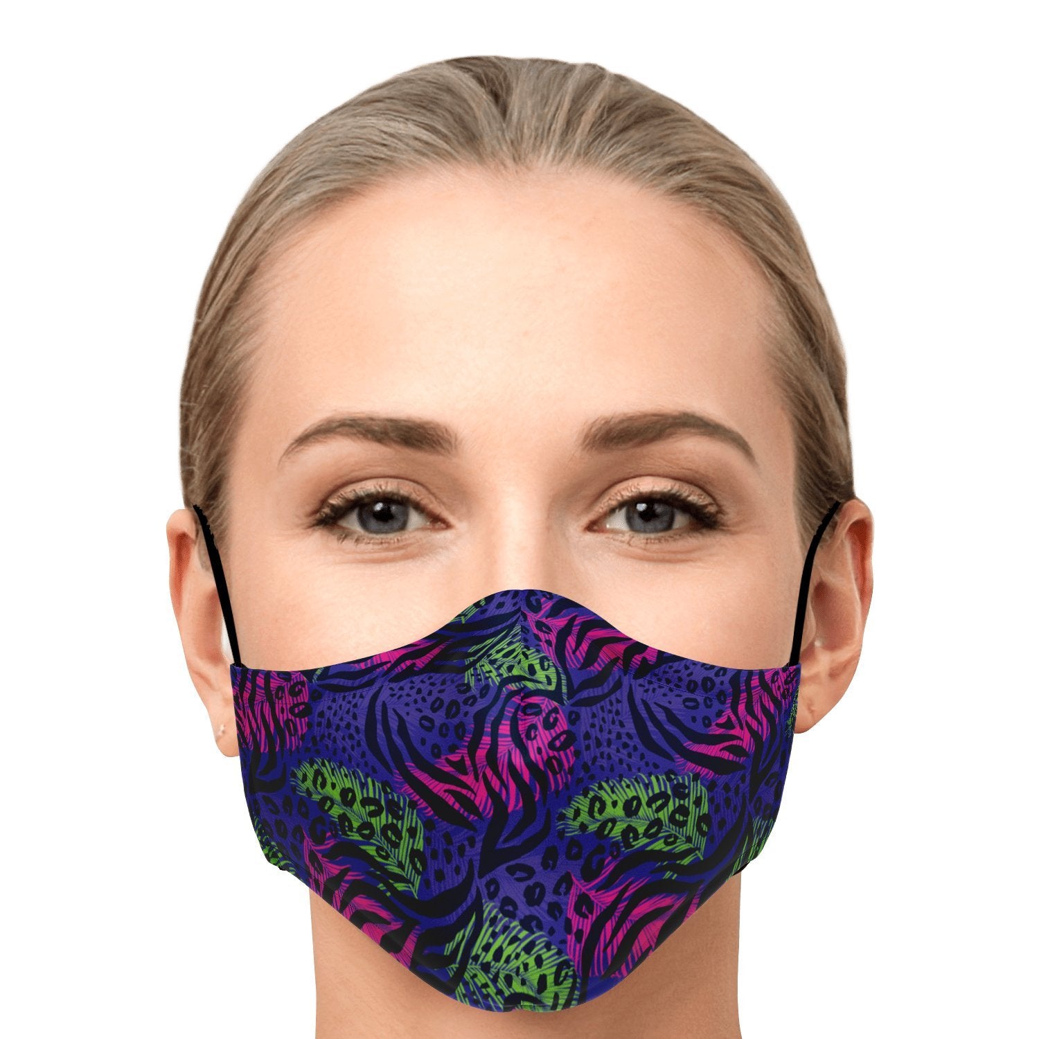 Floral Leaves Animal Pattern Adult Youth Kids Adjustable Face Mask With Filter - kayzers