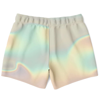 Ombre Holographic Clouds Print Swim Trunks - kayzers
