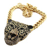 Leopard Head Metal Chain Festival Party Necklace - Large - kayzers