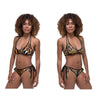 Animal Print Reversible Bikini Set. Leopard Print Reversible Bikini Set, Two Way Bikini Set, Two Piece Bikini Set - kayzers