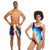 Matching Women's Swimsuit and Men's Swim Trunks Set, Matching Swimming Sets, Matching Beach Set, Swimsuit And Shorts Sets - kayzers